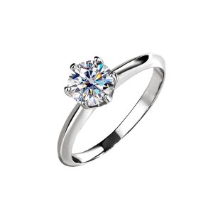 Marriage engagement S925 sterling silver moissanite ring