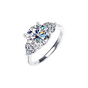 Europe and America 3 carat moissanite ring