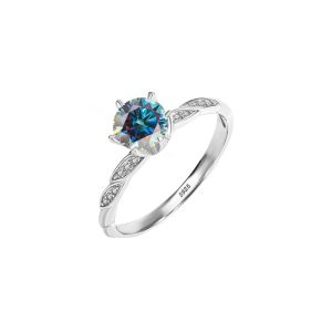 Fashionable Twin Flower S925 Sterling Silver Ring