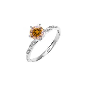Fashionable Twin Flower S925 Sterling Silver Ring