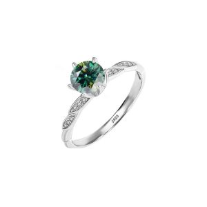 Fashionable Twin Flower S925 Sterling Silver Ring
