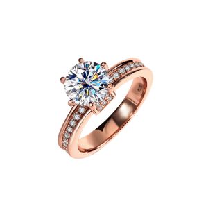 925 sterling silver Korean style fashionable moissanite ring