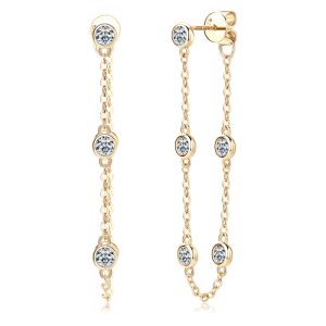 Moissanite Earring