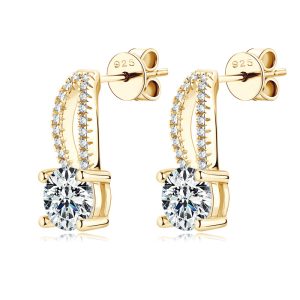 Moissanite Earring
