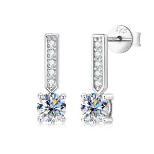 Moissanite Earring