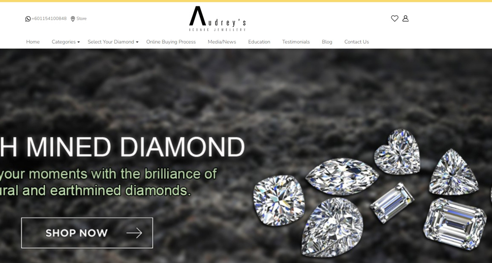 Malaysia moissanite audreys